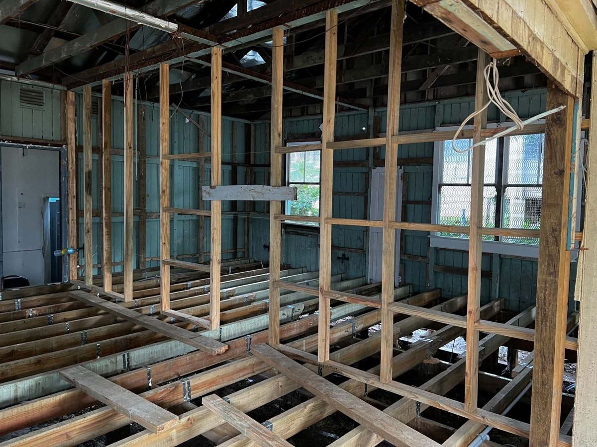 New internal wall framing