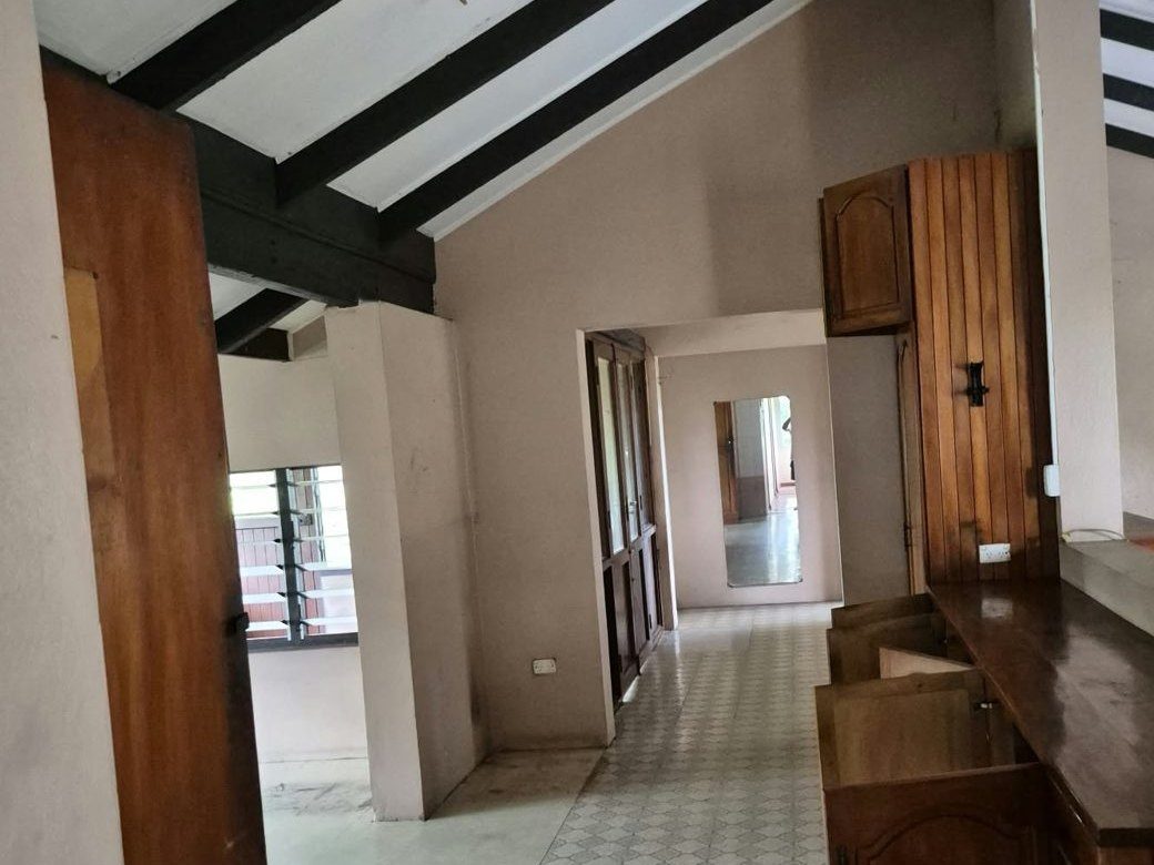 Living and dining — before