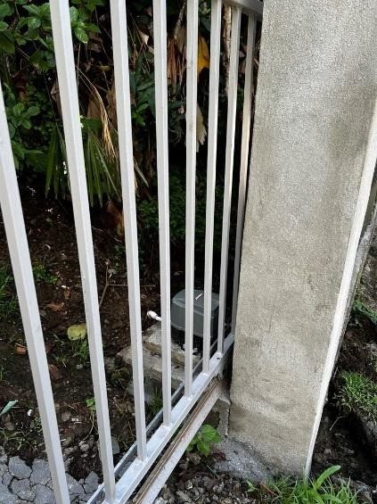 Boundary wall fence and motorised gate