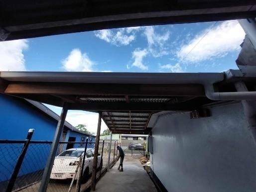 Carport roof extension